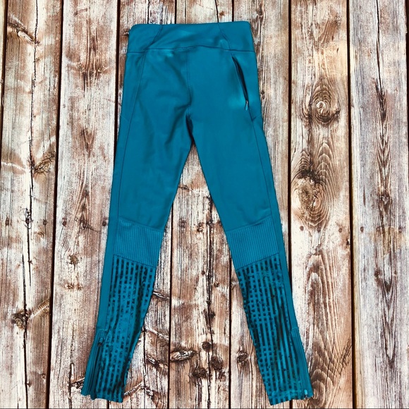 UnderArmour Teal Yoga Pants leggings with pocket - Picture 6 of 12